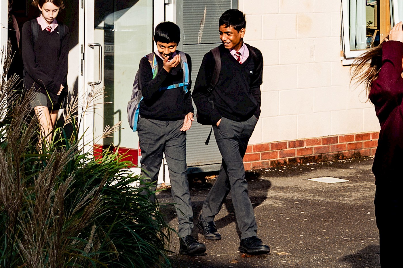 Students in Blandford School