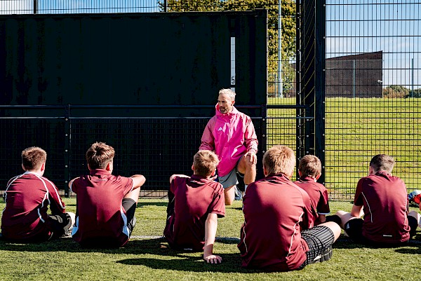 Outside PE lesson at Blandford School