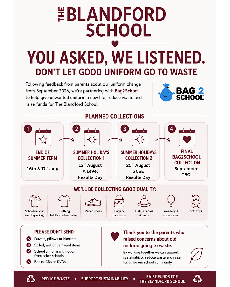 You Asked, We Listened – Uniform Collection Initiative