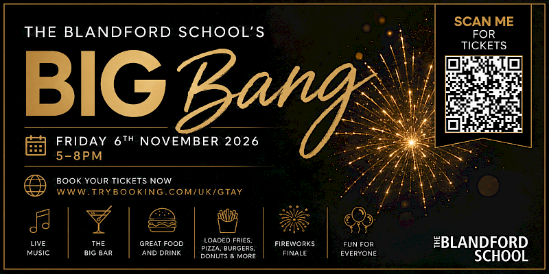 The Blandford School's BIG BANG Fireworks Event 2026